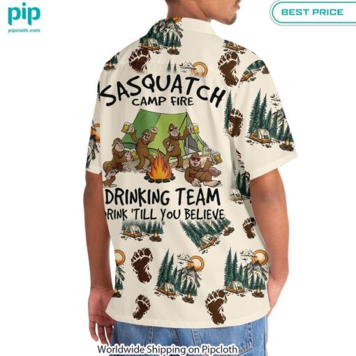 Sasquatch Camp Fire Drinking Team Hawaiian Shirt Coolosm