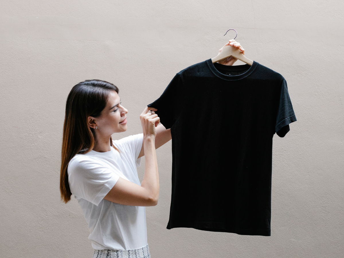 Identifying the t shirt styles, colors, and sizes to photograph