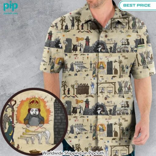 Bayeux Tapestry Monty Python Hawaiian Shirt I like your dress, it is amazing