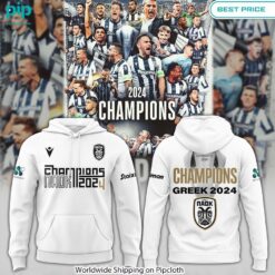 Champions Greek 2024 PAOK Hoodie Natural and awesome