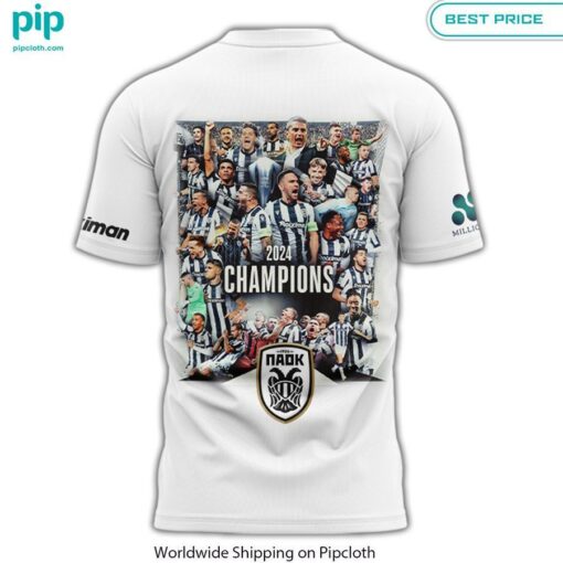 Champions Greek 2024 PAOK T Shirt You look beautiful forever