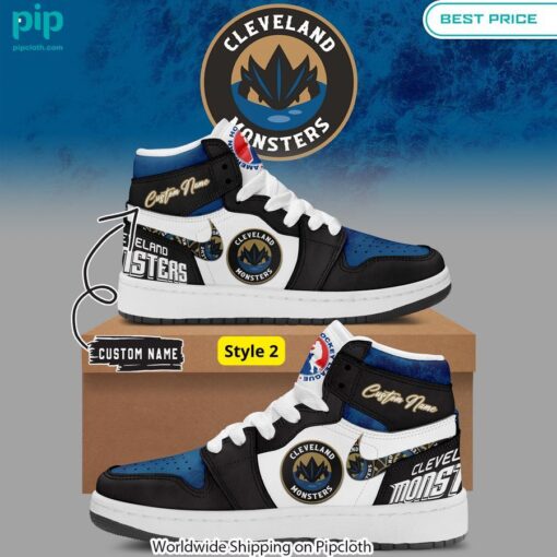 Cleveland Monsters Play Off 2024 Custom Air Jordan 1 Rocking picture