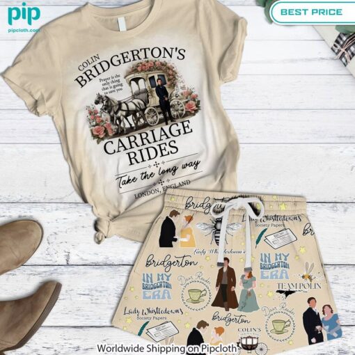 Colin Bridgerton's Carriage Rides Women Shirt and Short Generous look