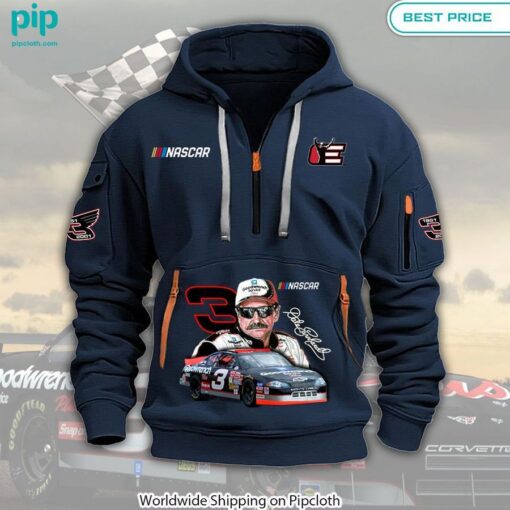 Dale Earnhardt Nascar Heavy Half Zip Hoodie Damn good