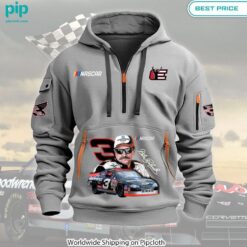 Dale Earnhardt Nascar Heavy Half Zip Hoodie Loving click