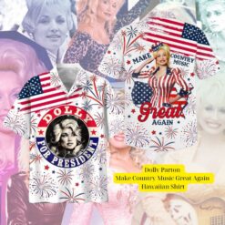 dolly parton make country music great again hawaiian shirt 1