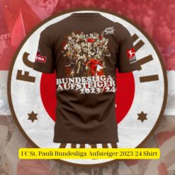 FC St. Pauli Bundesliga Aufsteiger 2023 24 Shirt Pic of the century