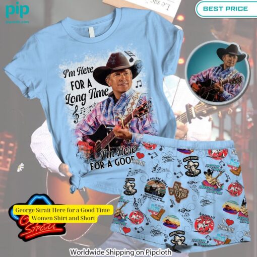 george strait here for a good time women shirt and short 1 290