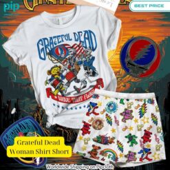 Grateful Dead Woman Shirt Short Handsome as usual