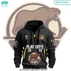 hershey bears playoff 2024 hafl zip hoodie 2