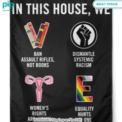 in this house womens right are human rights flag 2