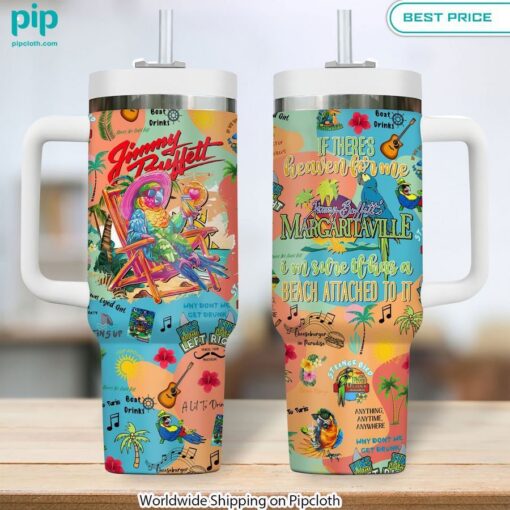 jimmy buffett if theres a heaven for me stanley tumbler 1