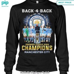 manchester city premier league champions back 4 back shirt 4