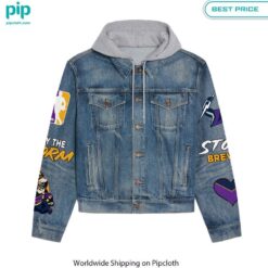 Melbourne Storm Go Storm Hooded Denim jacket Best couple on earth