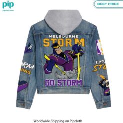 Melbourne Storm Go Storm Hooded Denim jacket Loving, dare I say?