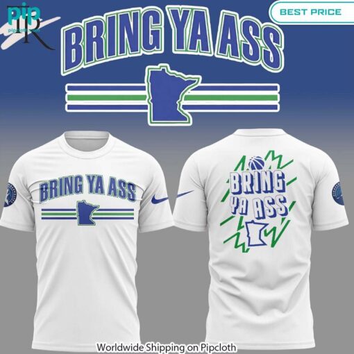 Minnesota Timberwolves Bring Ya Ass T Shirt Cutting dash