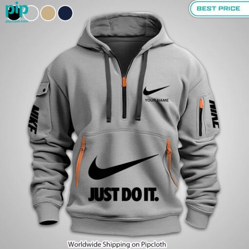 NIKE Just Do It custom Half Zip Hoodie Stand easy bro