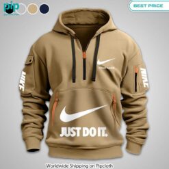 NIKE Just Do It custom Half Zip Hoodie Pic of the century