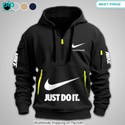 NIKE Just Do It custom Half Zip Hoodie Your face is glowing like a red rose