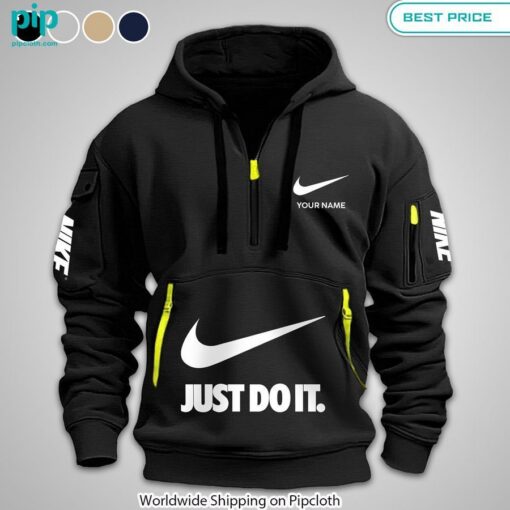 NIKE Just Do It custom Half Zip Hoodie Your face is glowing like a red rose