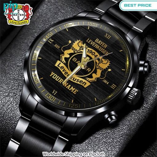 Personalized Bayer Leverkusen Black Stainless Steel Watch Best picture ever