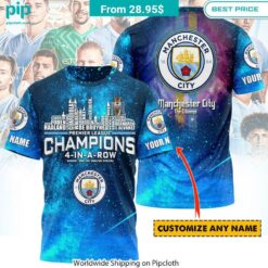 Personalized Manchester City 4 IN A ROW️ Shirt Best picture ever