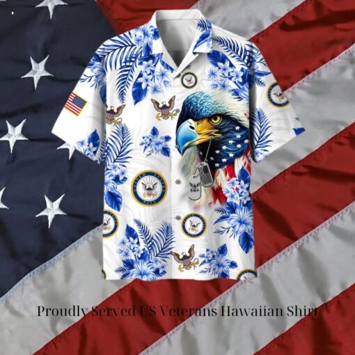 Proudly Served US Veterans Hawaiian Shirt Rocking picture