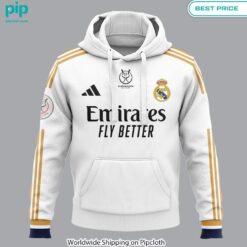 Real Madrid Club Supercopa de Espana 2024 Hoodie Wow, cute pie