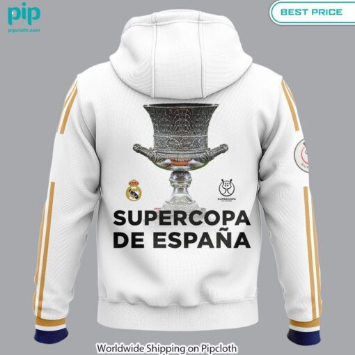 real madrid club supercopa de espana 2024 hoodie 3