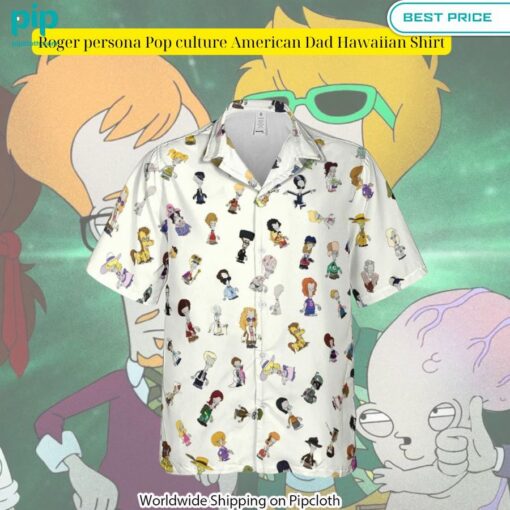 roger persona pop culture american dad hawaiian shirt 3