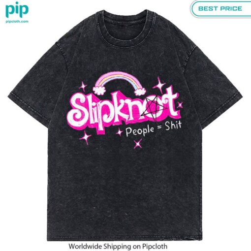 slipknot people equal shit barbie acid washed t shirt 1