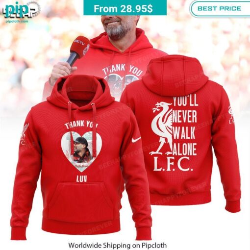 Thank you Coach Jurgen Klopp Liverpool Hoodie Cool look bro