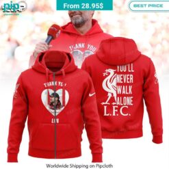 Thank you Coach Jurgen Klopp Liverpool Hoodie Natural and awesome