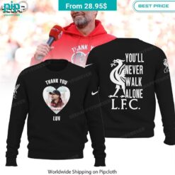 Thank you Coach Jurgen Klopp Liverpool Hoodie Unique and sober