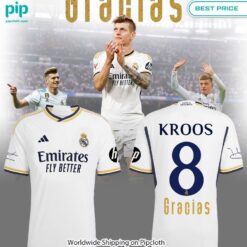 Toni Kroos 8 Gracias Real Madrid Shirt Eye soothing picture dear