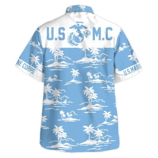 U.S. Marine Corps Veteran Hawaiian Shirt Rocking picture