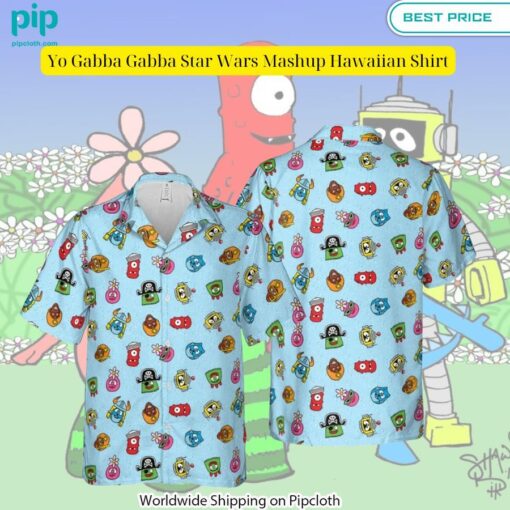 Yo Gabba Gabba Star Wars Mashup Hawaiian Shirt Best couple on earth