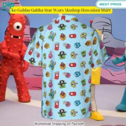 Yo Gabba Gabba Star Wars Mashup Hawaiian Shirt Cutting dash