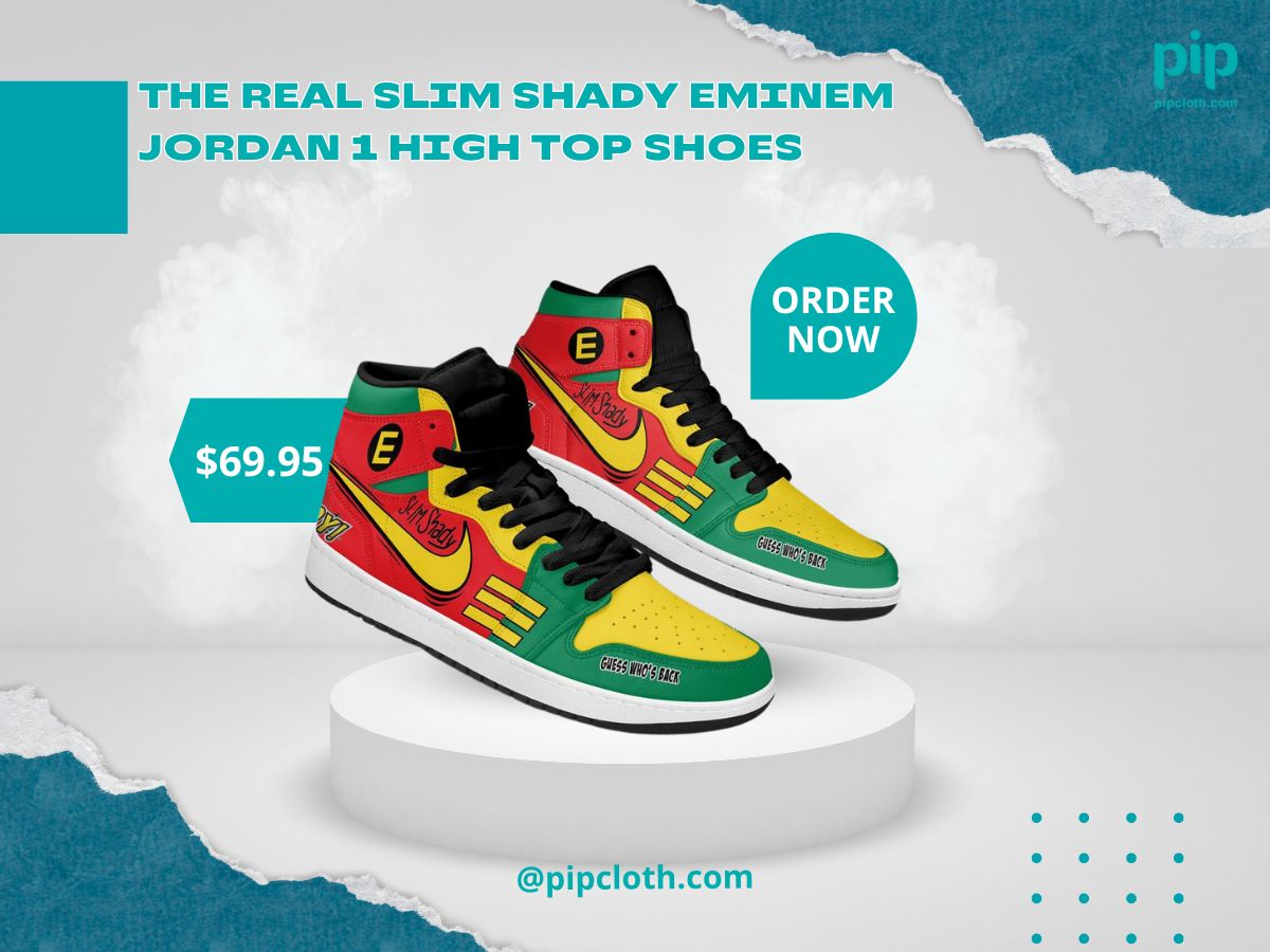 The Real Slim Shady Eminem Jordan 1 high top shoes