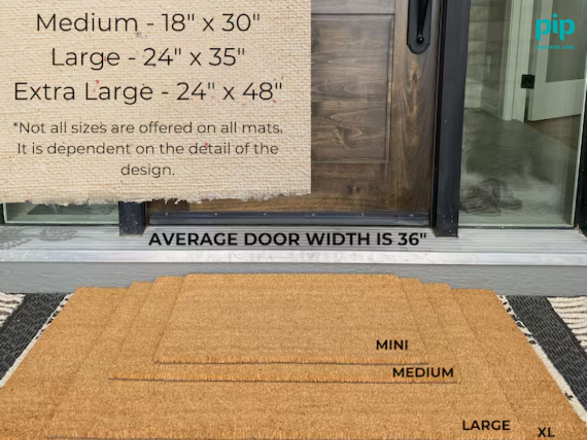 Best doormat size depends on your entryway