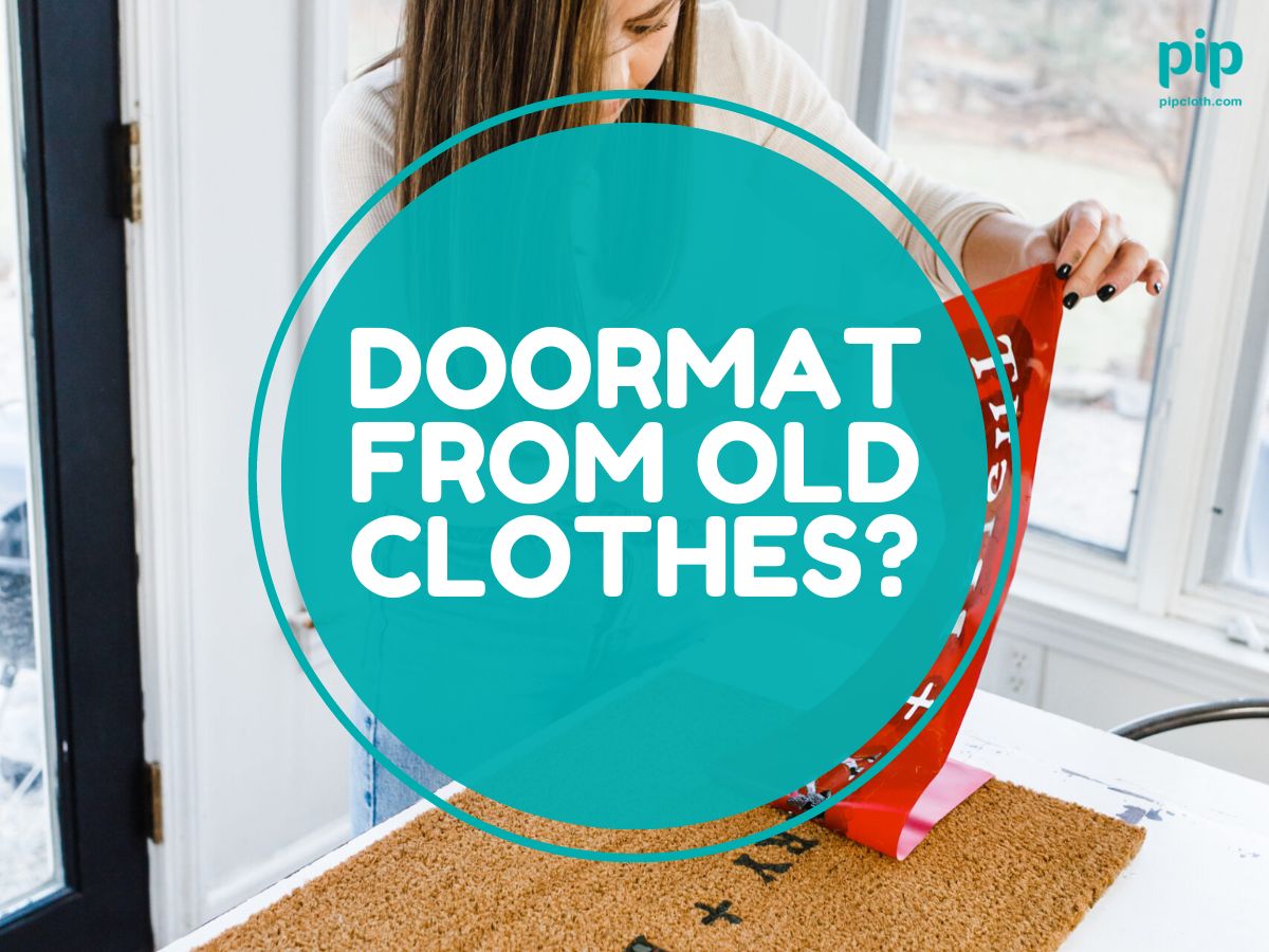 Can I make a doormat using old or waste clothing materials