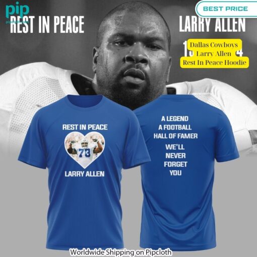 Dallas Cowboys Larry Allen Rest In Peace Hoodie (1)