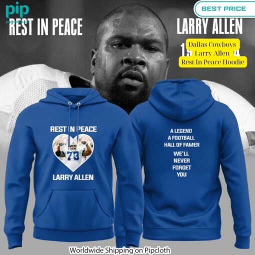 Dallas Cowboys Larry Allen Rest In Peace Hoodie (2)