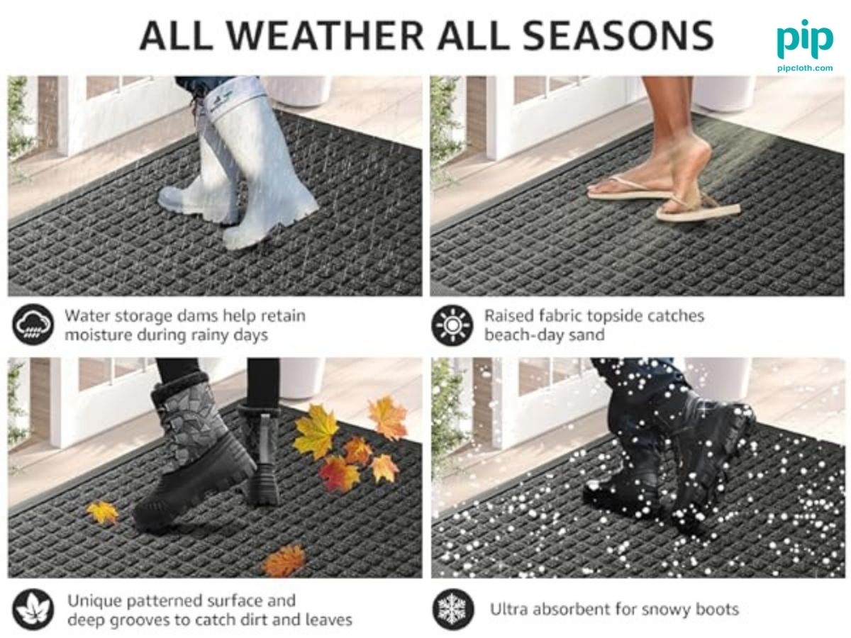 Doormats trap dirt, dust, and moisture from shoes