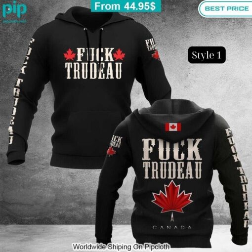 Fuck Justin Trudeau Maple Leaves Hoodie (1)