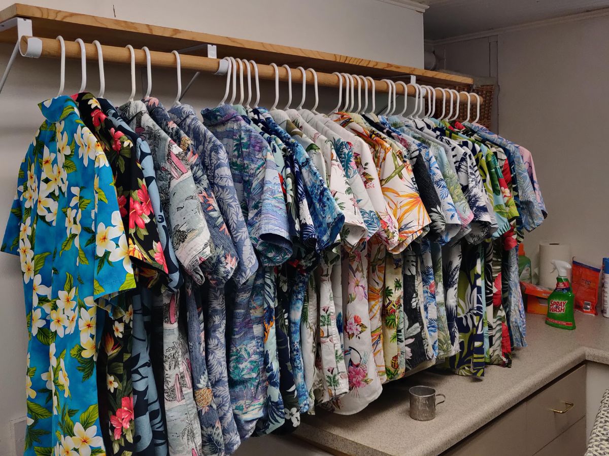 Rotate your Hawaiian shirts for longer life and even wear