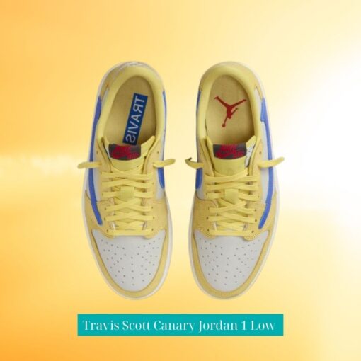 Travis Scott Canary Jordan 1 Low (7)