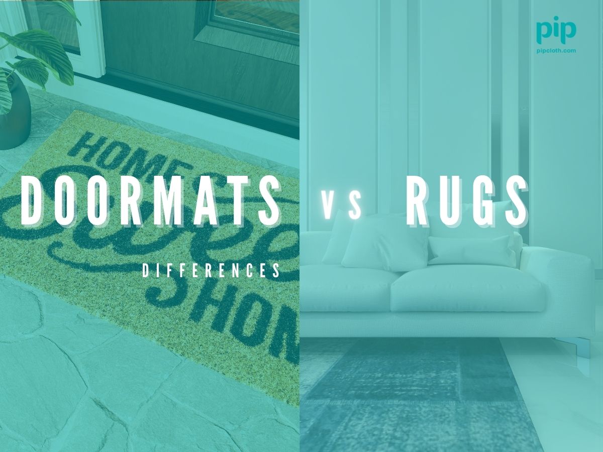 What are the main differences between doormats and area rugs