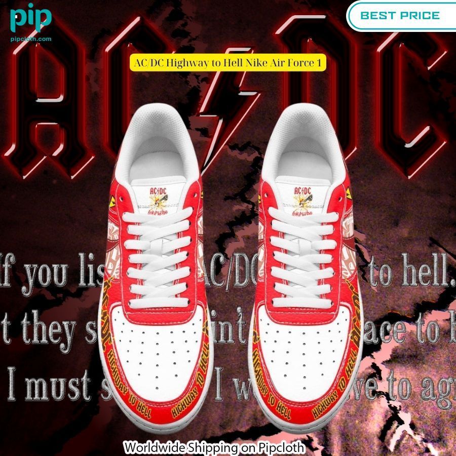 AC DC Highway to Hell Nike Air Force 1 Your beauty is irresistible.