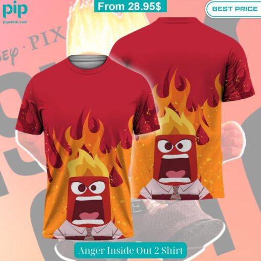 Anger Inside Out 2 Shirt Speechless